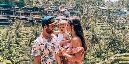 Filipe Almeida travels around the world with his family